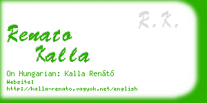 renato kalla business card